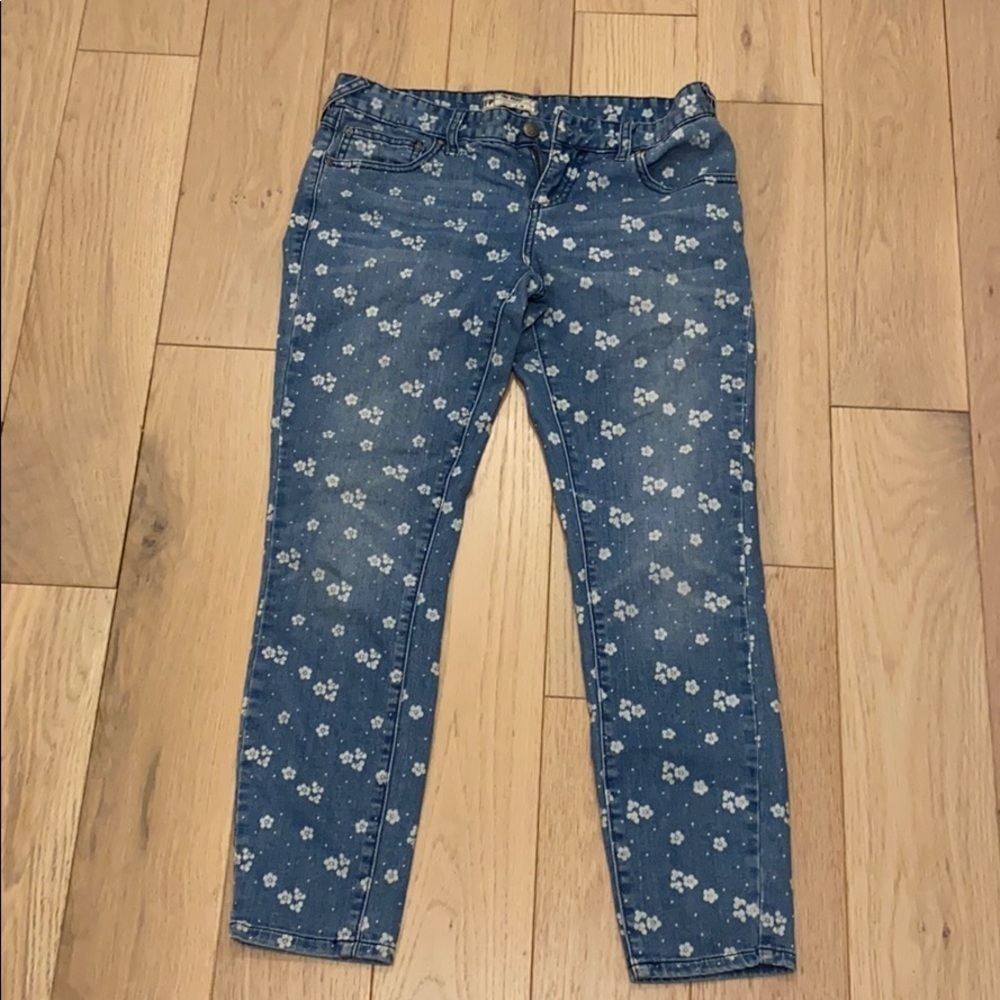 Free People floral Denim jeans